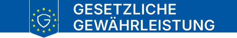 Gewährleistungslabel auf Deutsch